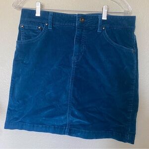 GAP Teal Corduroy Skirt